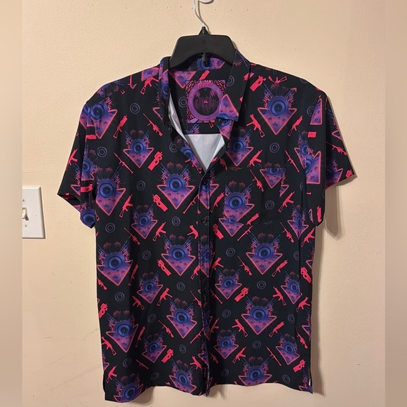 Retro Men’s Hawaiian Shirt XL - Picture 3 of 5